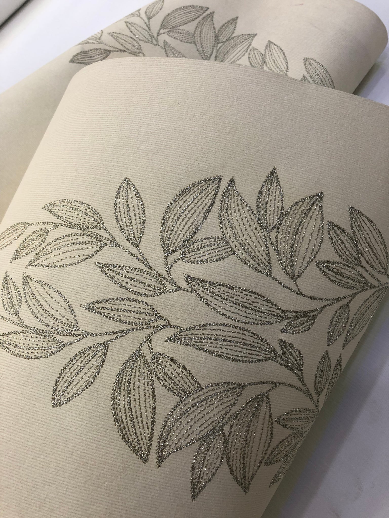 Papel de Parede Bordado