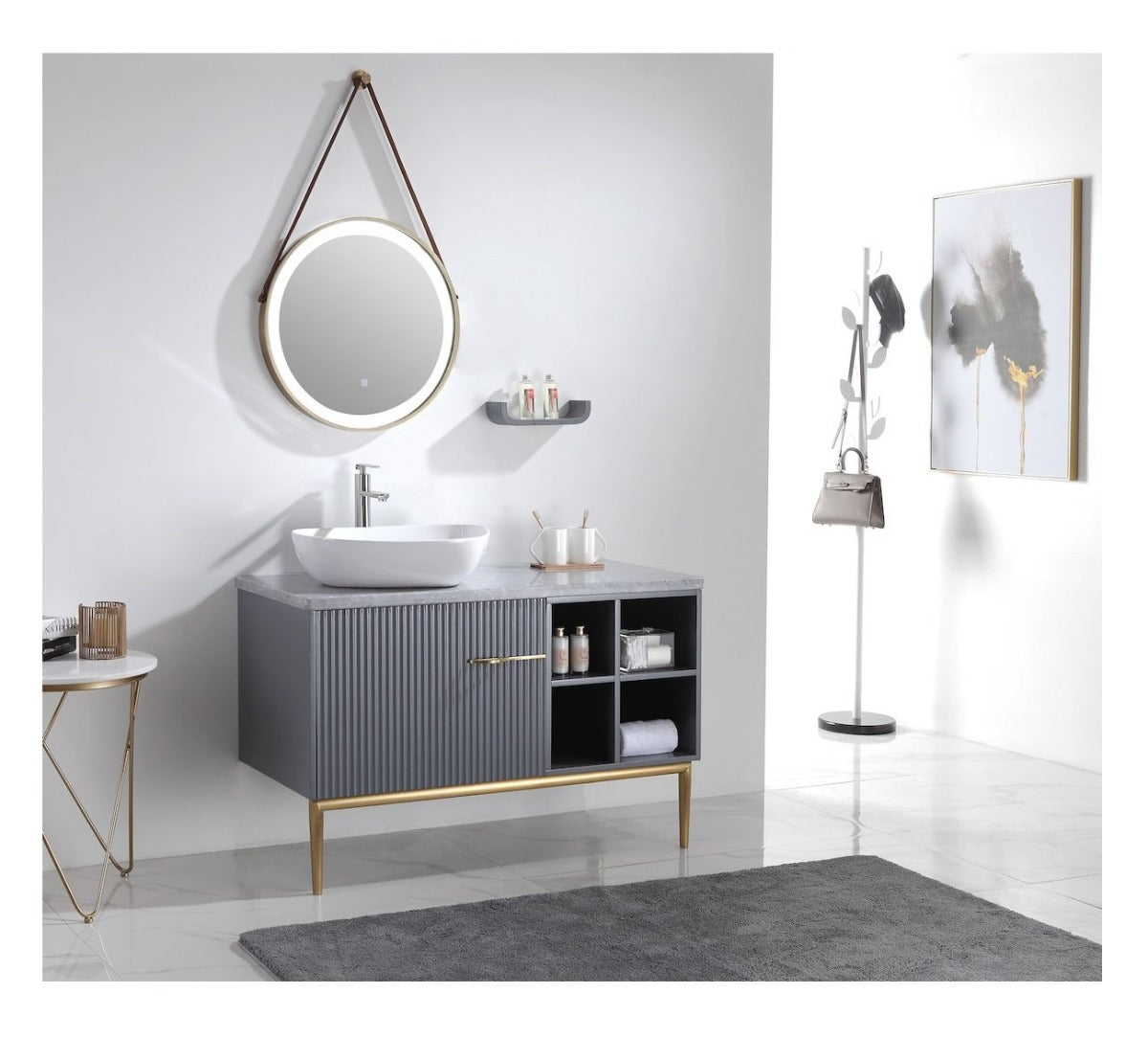 Kit Lavatório com Espelho em LED