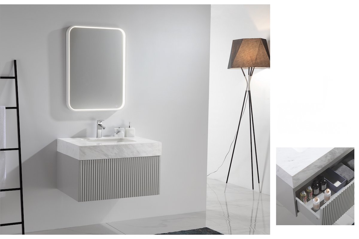 Kit Lavatório com Espelho em LED