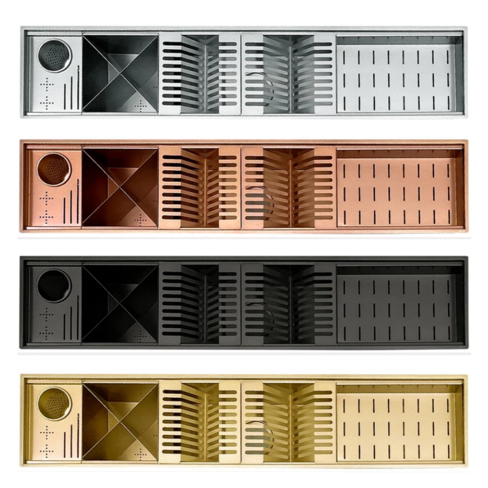 Canal Equipado Aço inox