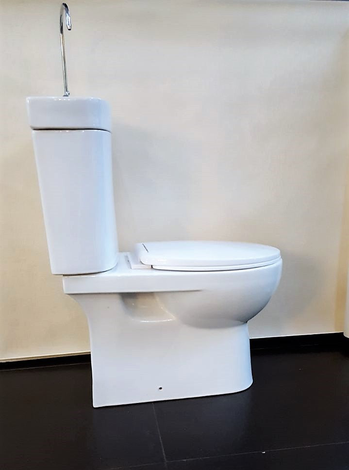 Vaso Sanitário caixa acoplada e lavatório integrado (SET-V112408)